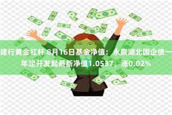 建行黄金杠杆 8月16日基金净值：永赢湖北国企债一年定开发起最新净值1.0537，涨0.02%