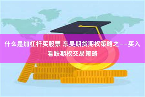 什么是加杠杆买股票 东吴期货期权策略之——买入看跌期权交易策略